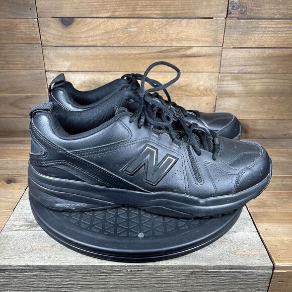 New Balance Mens Size 11 D 608 Black MX608AB5 Lace Up Comfort Slip Resistant - Picture 1 of 10
